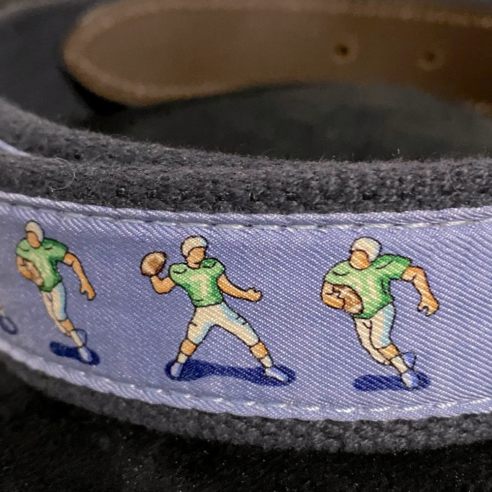Vineyard Vines Canvas Football Belt